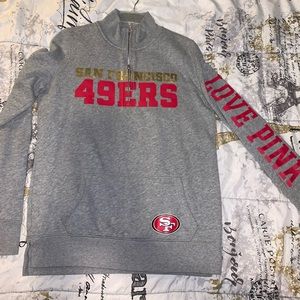 Victoria’s Secret quarter zip NINERS